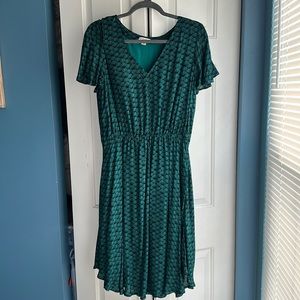 green merona dress
